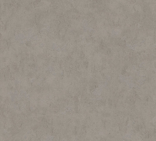 Livingwalls Metropolitan Stories Hot Spots Vliestapete Putzoptik Warmgrau Metallic - 10,05 m x 0,53 m