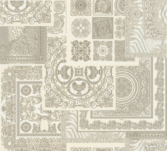 Versace Decoupage Silber - 10,05 m x 0,70 m