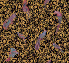 Versace Barocco Birds Gold Schwarz - 10,05 m x 0,70 m