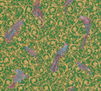 Versace Barocco Birds Gold Grün - 10,05 m x 0,70 m