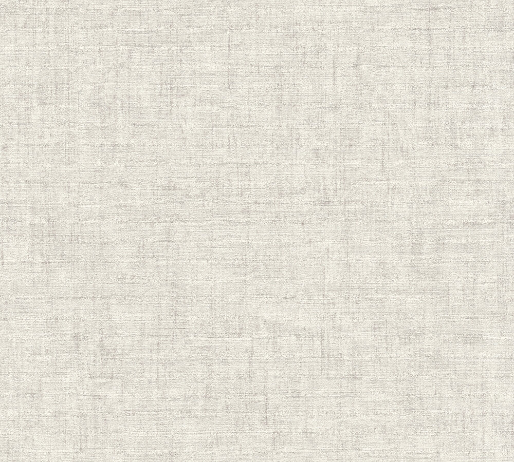 Mustertapete Vintage-Gewebe Lichtgrau - 10,05 m x 0,53 m