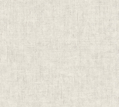 Mustertapete Vintage-Gewebe Lichtgrau - 10,05 m x 0,53 m