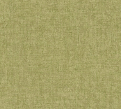 Mustertapete Vintage-Gewebe Olivgrün - 10,05 m x 0,53 m