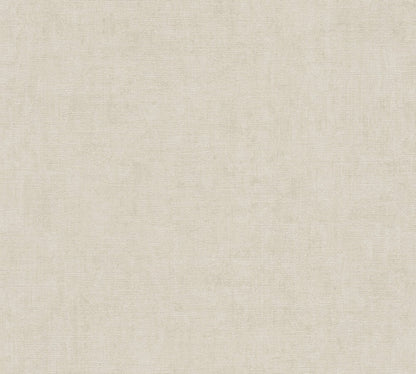 Mustertapete Vintage-Gewebe Greige - 10,05 m x 0,53 m