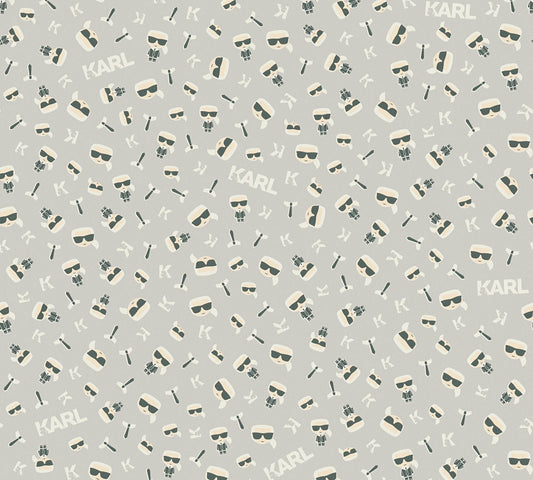 Karl Lagerfeld Ikonik Grau - 10,05 m x 0,53 m