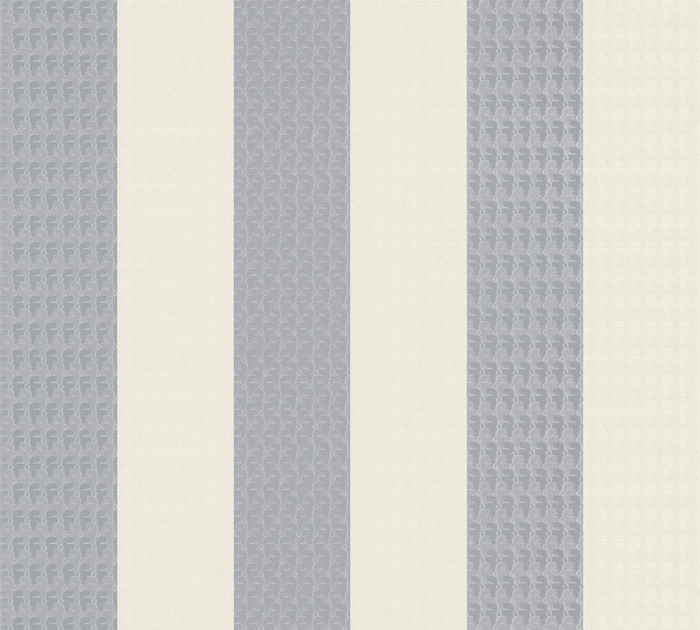 Karl Lagerfeld Stripes Grau Weiß - 10,05 m x 0,53 m