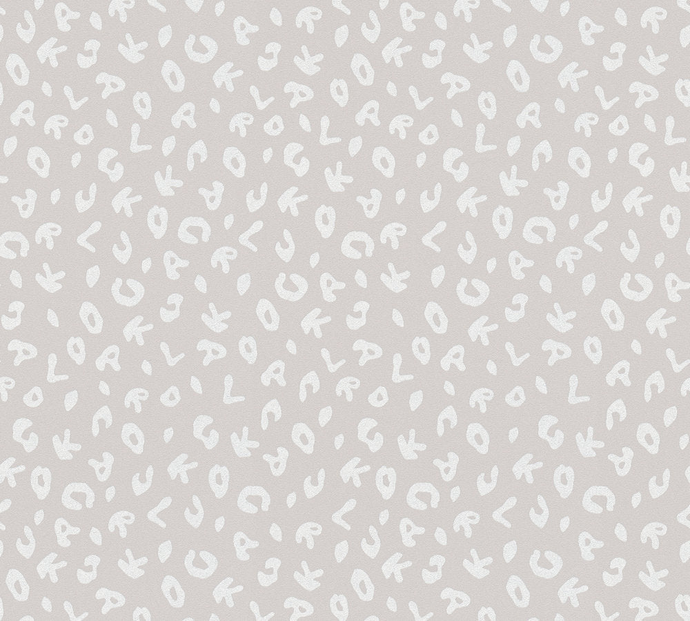 Karl Lagerfeld Leopard Grau Metallic - 10,05 m x 0,53 m