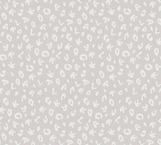 Karl Lagerfeld Leopard Grau Metallic - 10,05 m x 0,53 m