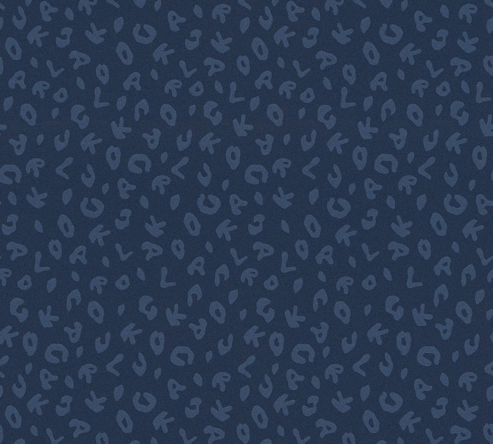 Karl Lagerfeld Leopard Blau - 10,05 m x 0,53 m
