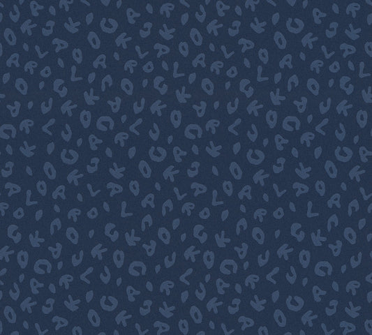Karl Lagerfeld Leopard Blau - 10,05 m x 0,53 m