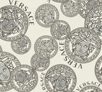 Versace  Creme Silber - 10,05 m x 0,70 m