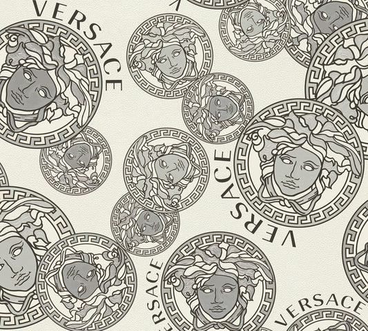 Versace  Creme Silber - 10,05 m x 0,70 m
