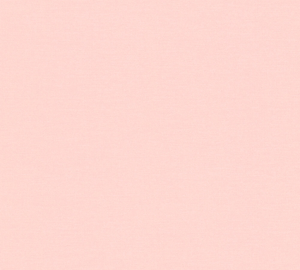 Mustertapete Leinen Pastellrosa Frisch - 10,05 m x 0,53 m