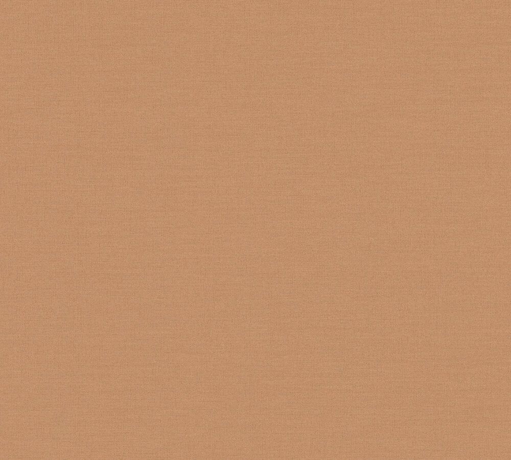 Mustertapete Leinen Terrakotta Klassisch - 10,05 m x 0,53 m