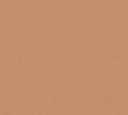 Mustertapete Leinen Terrakotta Klassisch - 10,05 m x 0,53 m