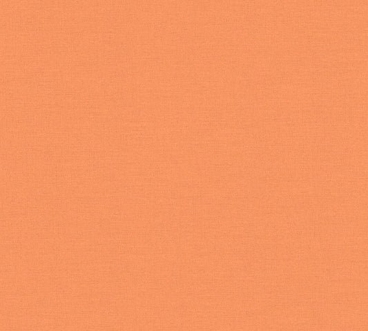 Strukturtapete Leinen Orange Klassisch