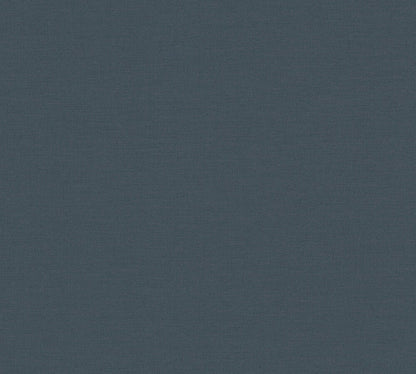 Mustertapete Leinen Tiefblau - 10,05 m x 0,53 m
