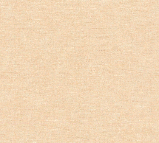 Strukturtapete Leinen Apricot Klassisch