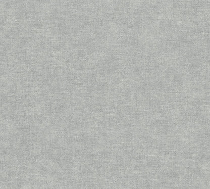 Mustertapete Leinen Silbergrau - 10,05 m x 0,53 m