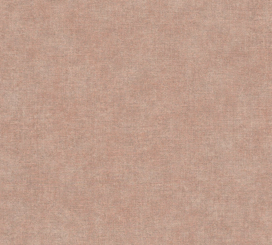 Strukturtapete Leinen Rosé Sanft