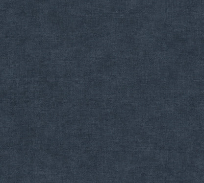 Mustertapete Leinen Marineblau Dunkel - 10,05 m x 0,53 m