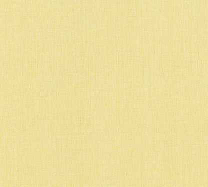 Mustertapete Leinen Sonnengelb Hell - 10,05 m x 0,53 m