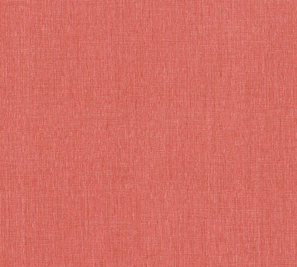 Mustertapete Leinen Erdbeerrot Klassisch - 10,05 m x 0,53 m