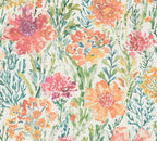 Mustertapete Sommergarten Aquarell - 10,05 m x 0,53 m