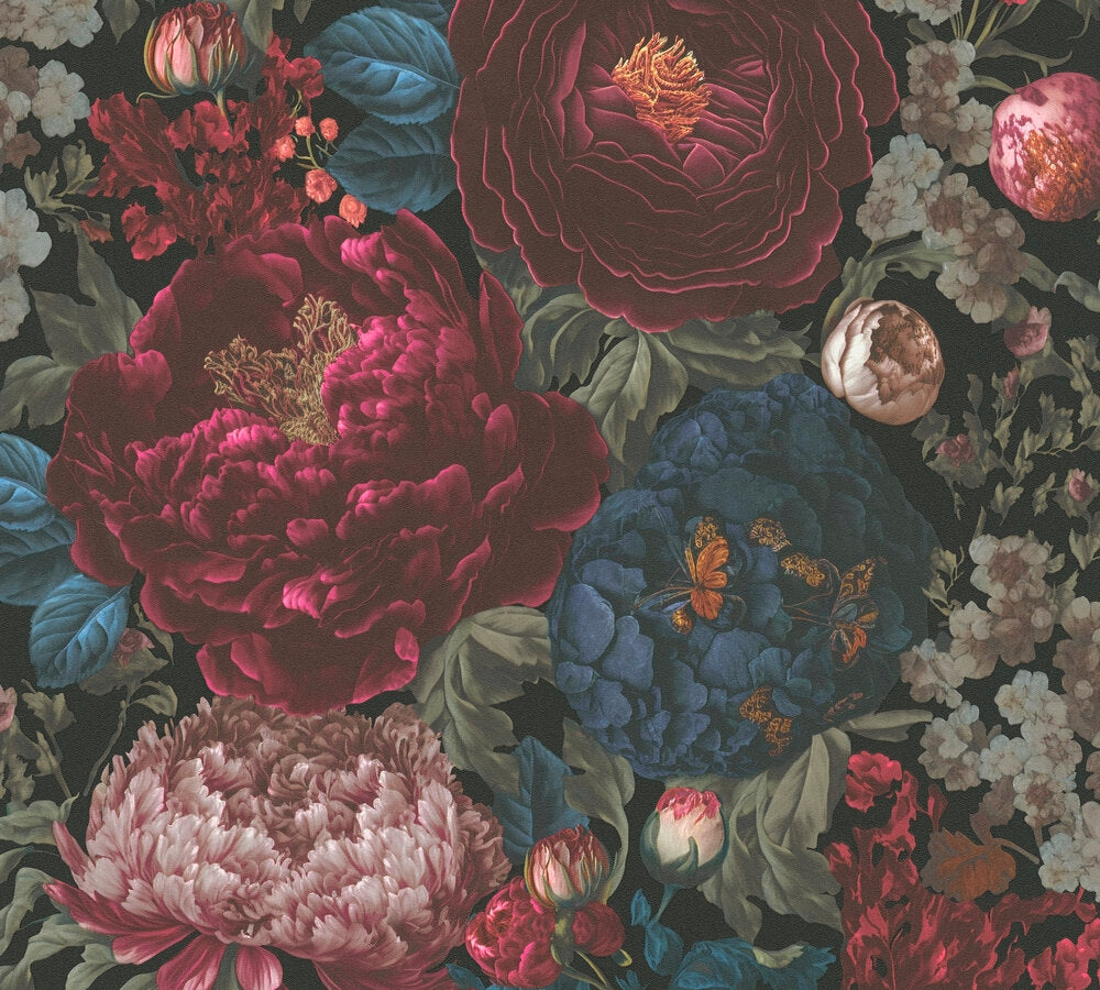Livingwalls Michalsky 6  Blumen Rot - 10,05 m x 0,53 m