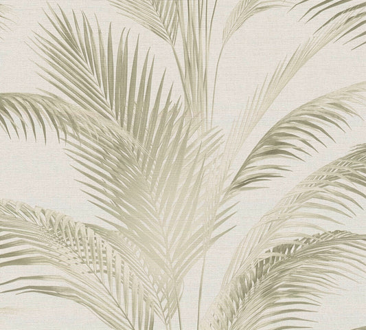 Livingwalls Michalsky 6  Pflanzen Creme Grün - 10,05 m x 0,53 m