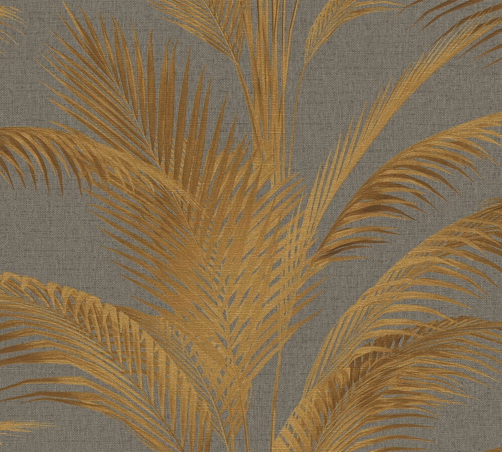 Livingwalls Michalsky 6  Pflanzen Grau Gold - 10,05 m x 0,53 m