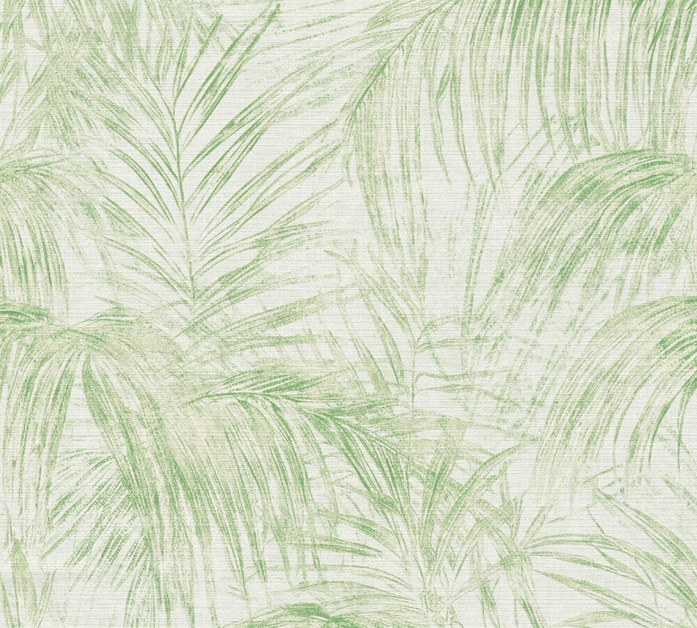 Livingwalls Michalsky 6  Blätter Creme Grün - 10,05 m x 0,53 m