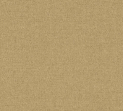 Mustertapete Leinenoptik Goldbeige - 10,05 m x 0,53 m