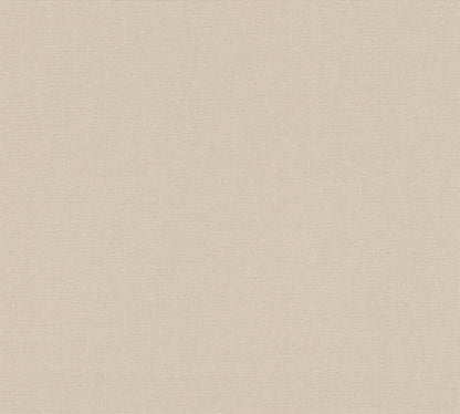Mustertapete Leinenoptik Sandbeige - 10,05 m x 0,53 m