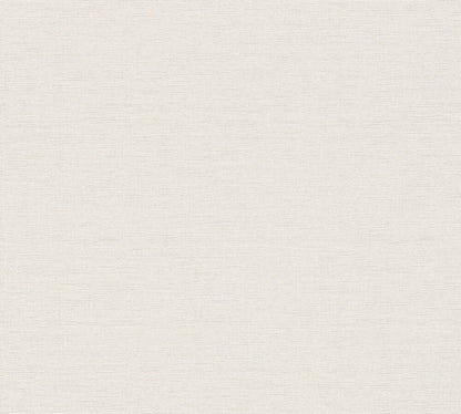 Livingwalls Vibes & Styles Vliestapete Strukturtapete Off White Leinenstruktur - 10,05 m x 0,53 m