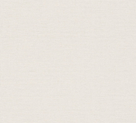 Livingwalls Vibes & Styles Vliestapete Strukturtapete Off White Leinenstruktur - 10,05 m x 0,53 m