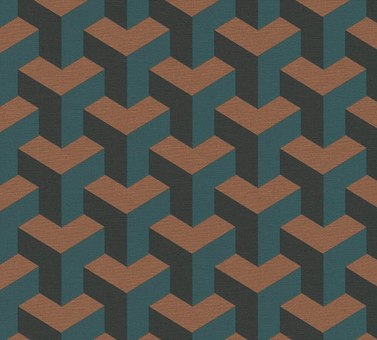 Livingwalls Daniel Hechter 7  3D Grafik Blau - 10,05 m x 0,53 m