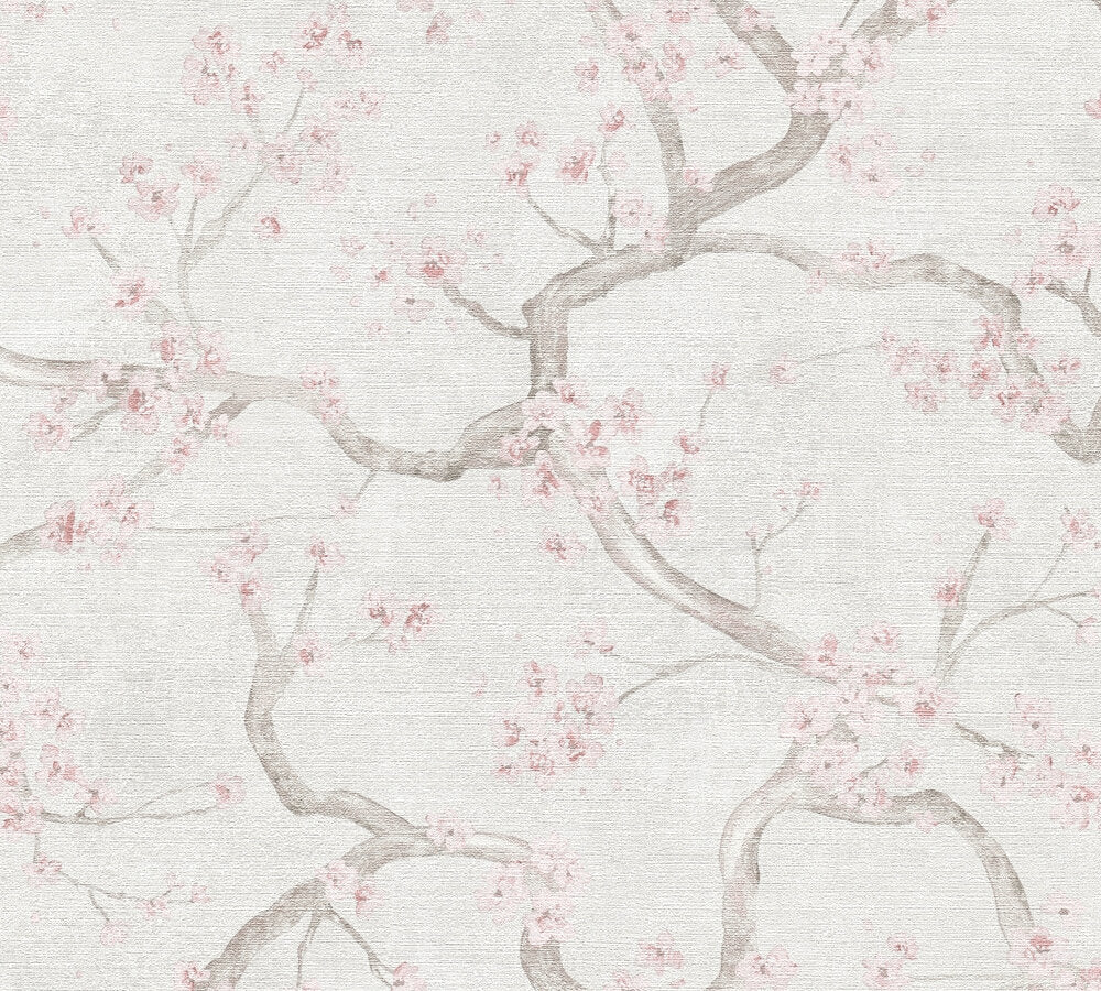 Livingwalls Metropolitan Stories Hot Spots Paula - Valle del Jerte Kirschblüten Creme - 10,05 m x 0,53 m