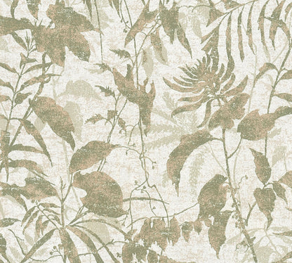 Livingwalls Metropolitan Stories Hot Spots Leon - Cloud Forest Dschungel Creme Grün - 10,05 m x 0,53 m
