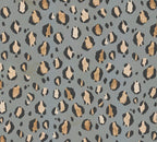 Mustertapete Leopardenmuster Grau Beige - 10,05 m x 0,53 m