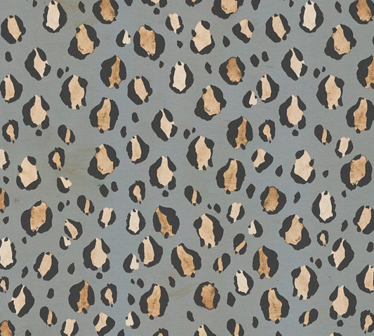 Livingwalls Anna D'Andrea  Leopardenmuster Grau - 10,05 m x 0,53 m