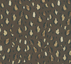 Mustertapete Leopardenmuster Braun Schwarz - 10,05 m x 0,53 m