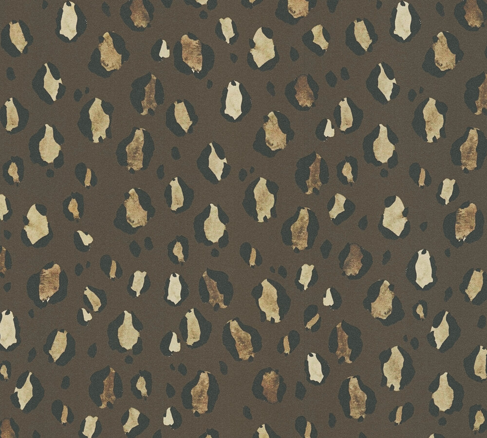 Livingwalls Anna D'Andrea  Leopardenmuster Braun - 10,05 m x 0,53 m