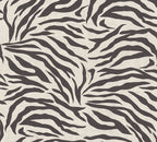 Mustertapete Zebra Muster Beige Schwarz - 10,05 m x 0,53 m