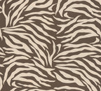 Mustertapete Zebra Muster Braun Beige - 10,05 m x 0,53 m