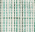 Mustertapete Aquarell-Karo Türkis-Grau - 10,05 m x 0,53 m