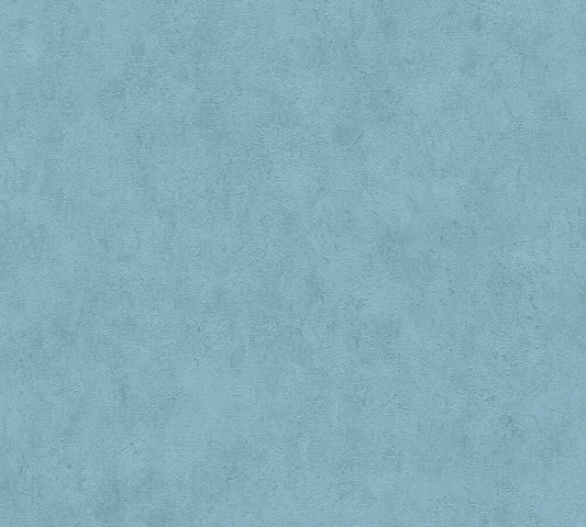 Strukturtapete Betonstruktur Mittelblau