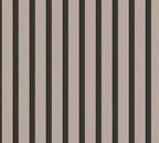 Mustertapete Holzlatten-Optik Taupe & Schwarz - 10,05 m x 0,53 m