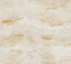 Mustertapete Wolkenstruktur Creme-Gold Abstrakt - 10,05 m x 0,53 m