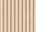 Mustertapete Holzlamellen Hellbraun - 10,05 m x 0,53 m